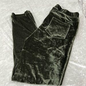 Umgee velvet moto leggings large ankle zip casual soft travel pants